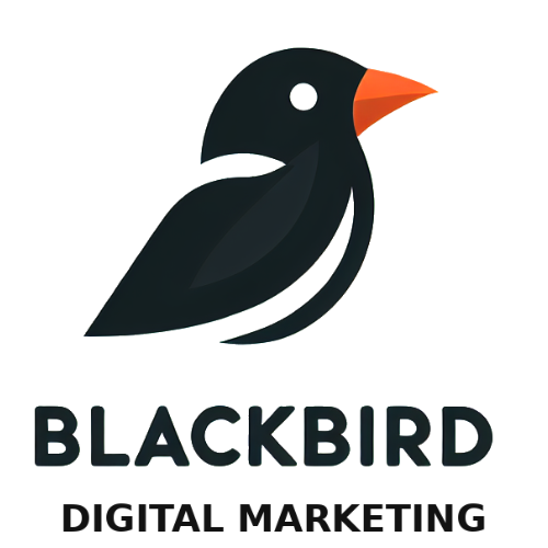 Blackbird Digital Marketing logo on White background